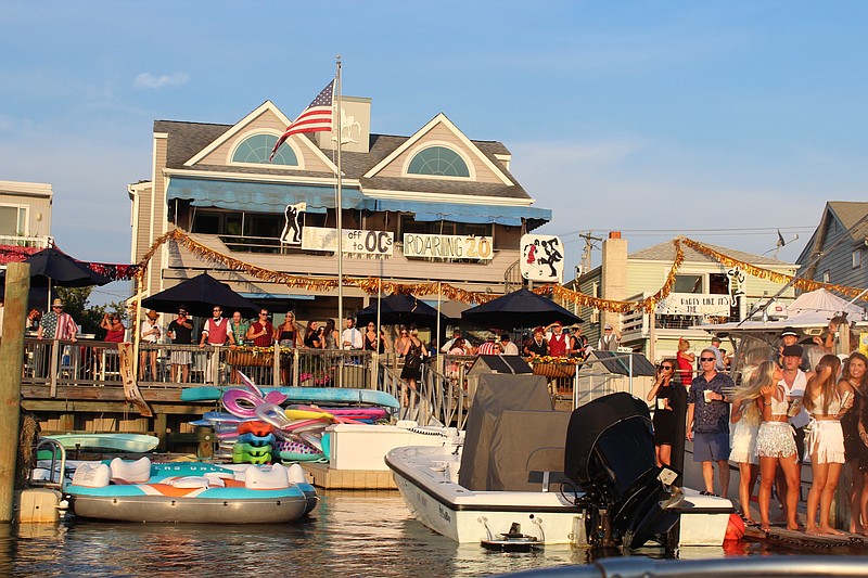 The decorated bayfront home contest during Night in Venice is a big part of the annual event. (Photo courtesy of Ocean City)