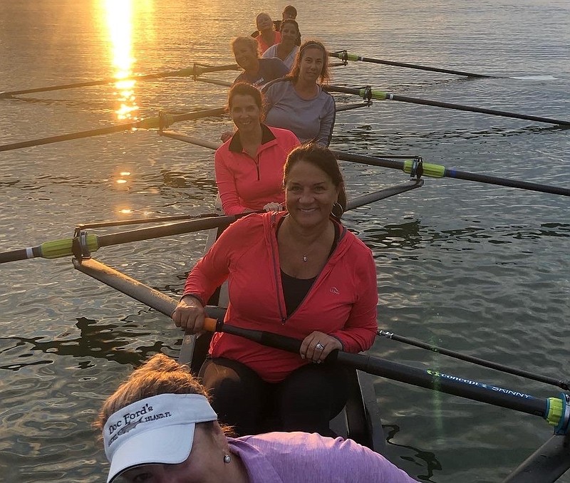 The rowing club is raising funds, in part, to help with volunteer scholarship awards for student rowers. (Photo courtesy of the Bowman family)