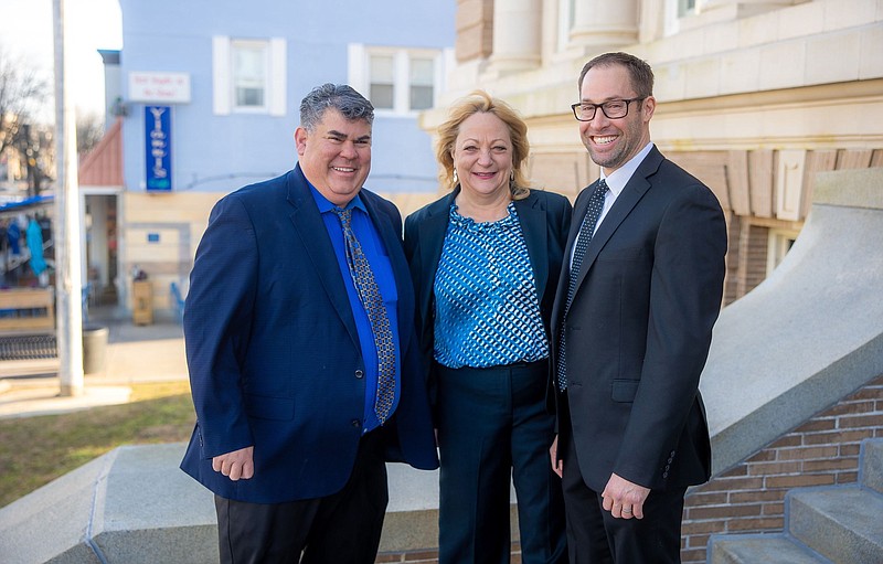 From left, City Council member-elect Tony Polcini, Councilwoman Karen Bergman and Councilman Pete Madden.