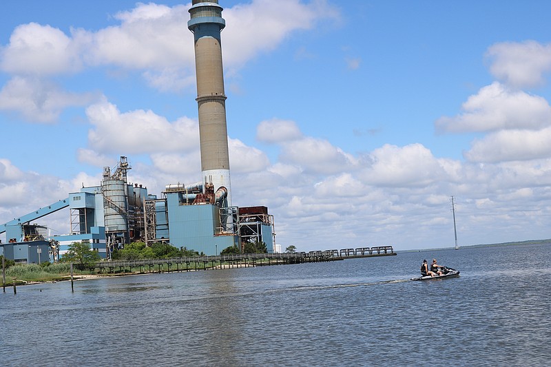 The proposed underground transmission line for the offshore wind energy farm would run through Ocean City and connect with a substation at the decommissioned B.L. England Generating Station (in background) in Marmora.