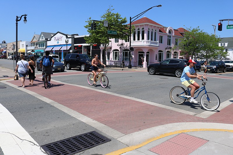 Biking is popular all year long.