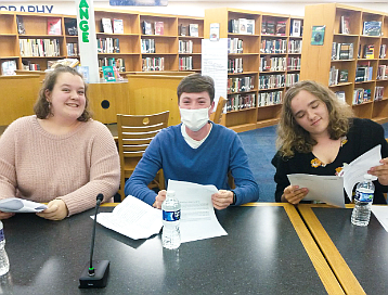 Isabella Pero, Christian Ganter and Lauren Knopp are the 2022-23 student representatives. (Photos courtesy of Ocean City Schools)