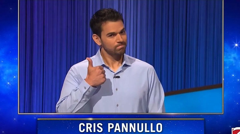 Cris Pannullo maintains a cool and confident attitude throughout the games leading up to Tuesday. (Photo courtesy of Jeopardy!) 