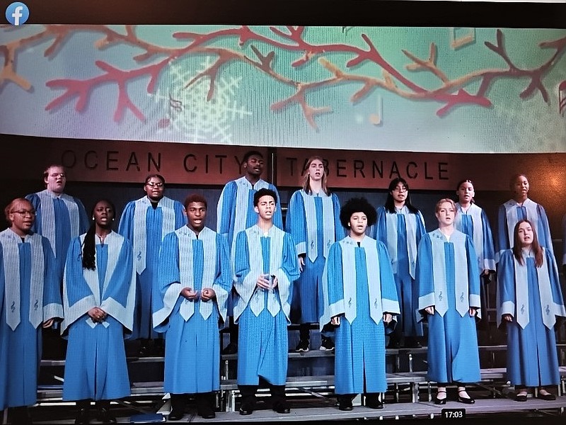 Area school and church choirs perform in the festive concert each year. 