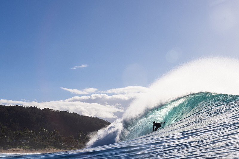 Matt captures the waves from the water.