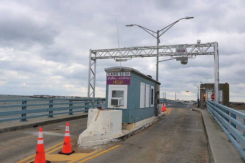 The sign on the Townsends Inlet Bridge shows the toll will go up to $2.50.