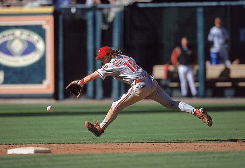 Mickey Morandini during his playing days with the Phillies. (Photo courtesy of Ocean City)