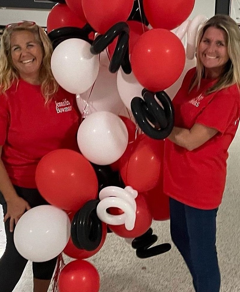 Co-chairs of the After-Prom Committee are Jen Bowman, left and Amy Holmes. (Photo courtesy of the After-Prom organizers)