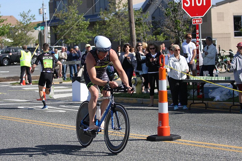 The OCNJ Triathlon features biking.