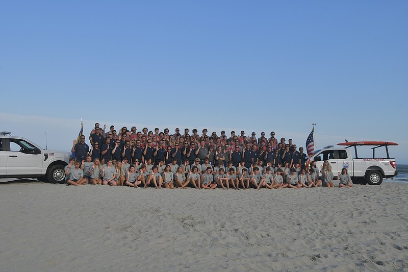 Ocean City Beach Patrol swears in lifeguards. (Photo courtesy of Ocean City)