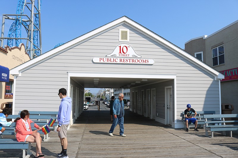 The Boardwalk bathroom at 10th Street was one of the locations where hidden cameras were discovered.