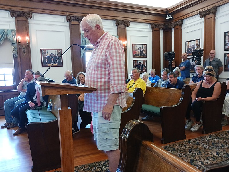 Ocean City resident E.C. Reeves, who ended his remarks to Council with a prayer, is worried that visitors will stop coming to the resort.