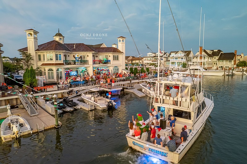 Check out the balloons on these homes. (Photo courtesy of OCNJ DRONE)