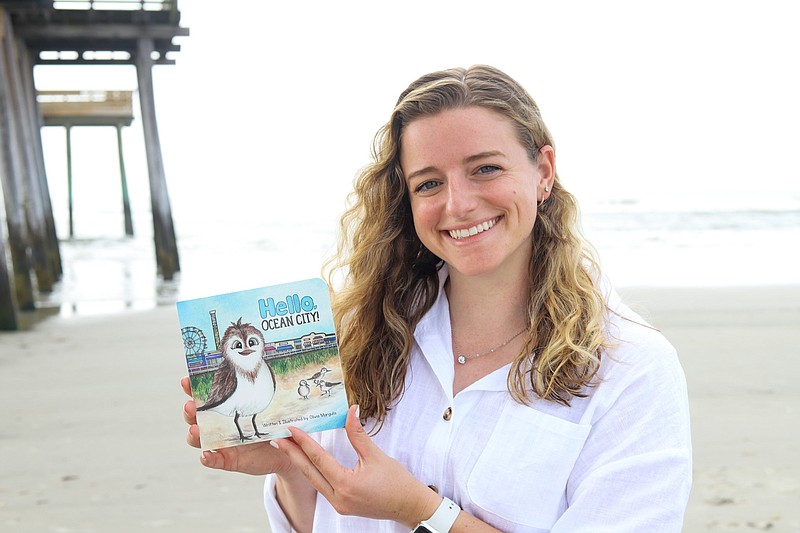 Author Olivia Margulis is ready to share her book with kids about "Pip" the sandpiper. (Photos courtesy of Olivia Margulis)