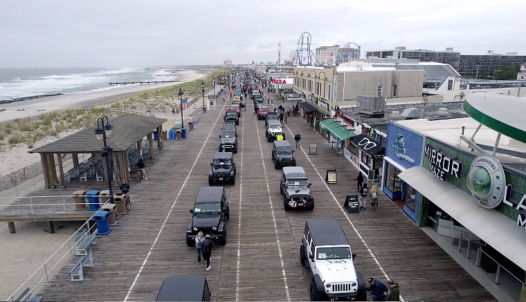 Hundreds of Jeeps will now roll down the Ocean City Boardwalk on Oct. 15. (Photo courtesy of Ocean City)