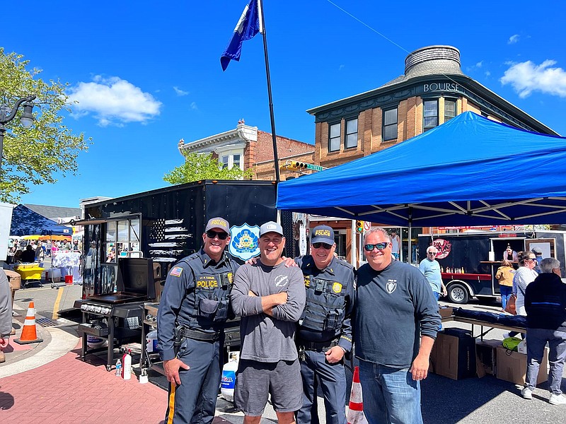 Ocean City police are seen during the May 2023 Spring Block Party. The Fall Food Festival on Friday is another example of how the police strengthen their ties to the community. (Ocean City PBA Local 61 Facebook page)