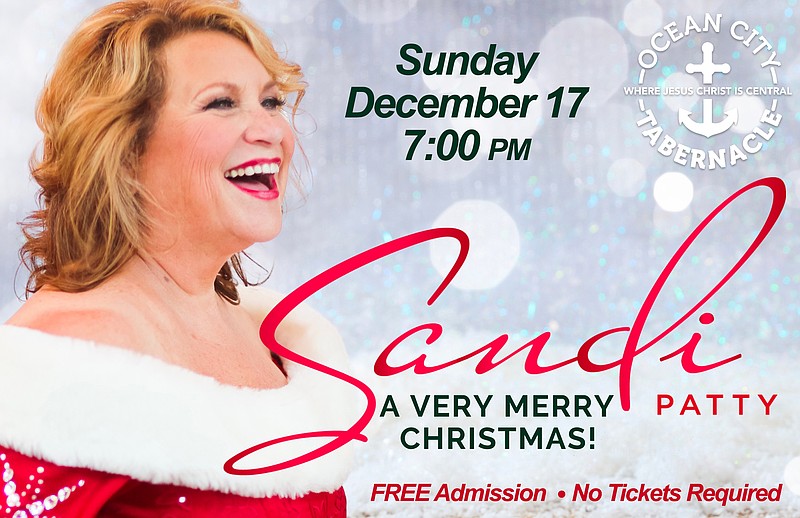 Sandi Patty is the most-awarded female vocalist in contemporary Christian music history. (Photo courtesy of Ocean City Tabernacle)