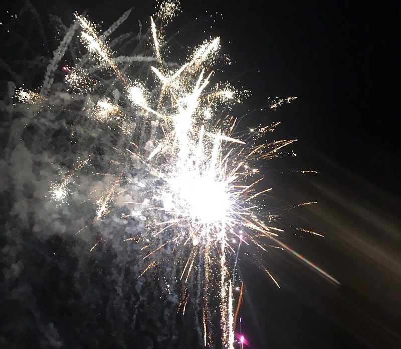 Fireworks light up the sky to ring in 2024. (Photo courtesy of Ocean City)