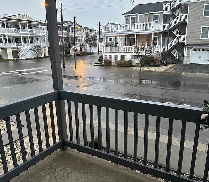 A view from resident Roseanne Monfardini's porch in the 30s. (Photo courtesy of Ocean City NJ Flooding)