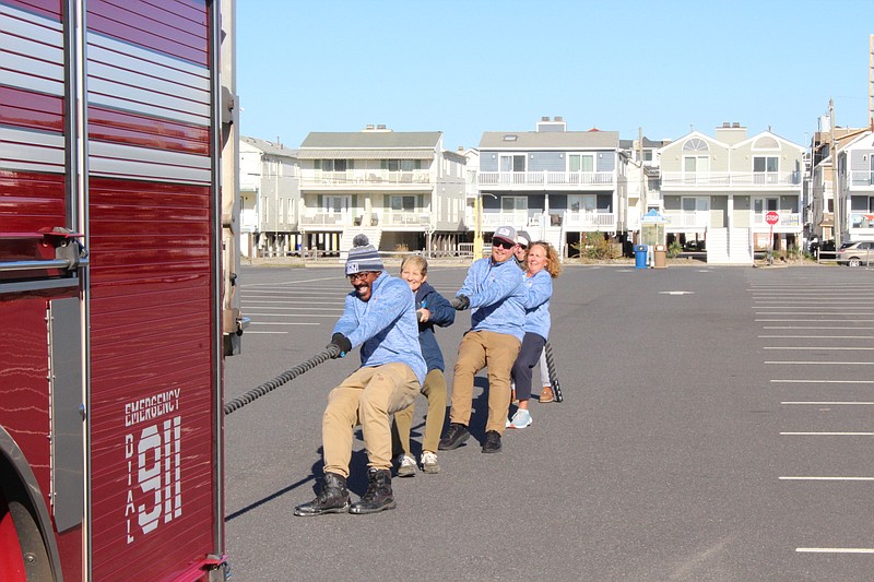 The Winter Warrior Festival will feature team challenges such as a fire truck pull. (Photo courtesy of Ocean City)