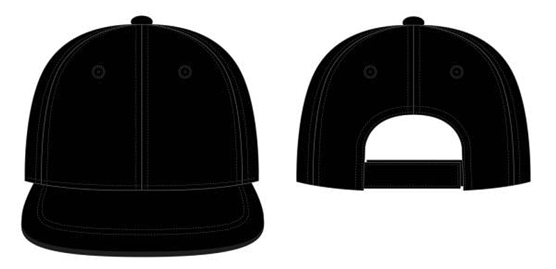 Image Source - https://www.istockphoto.com/vector/blank-black-hip-hop-cap-with-adjustable-hook-and-loop-closure-strap-template-on-gm1373286240-442174413?phrase=trucker%20hat&searchscope=image%2Cfilm