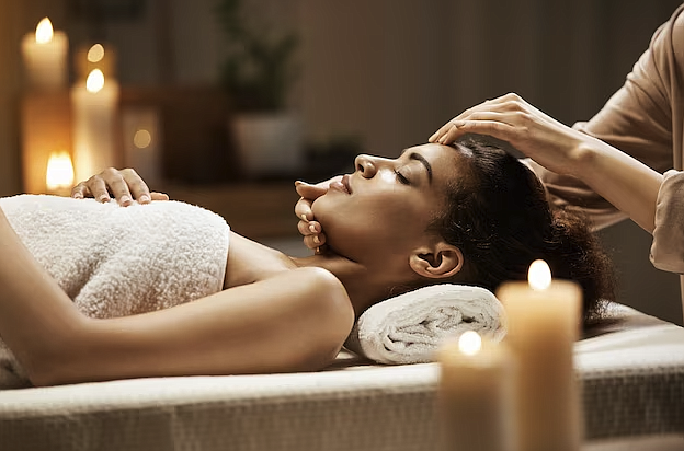 Image credit - https://img.freepik.com/free-photo/attractive-african-woman-enjoying-face-massage-spa-salon_176420-13955.jpg