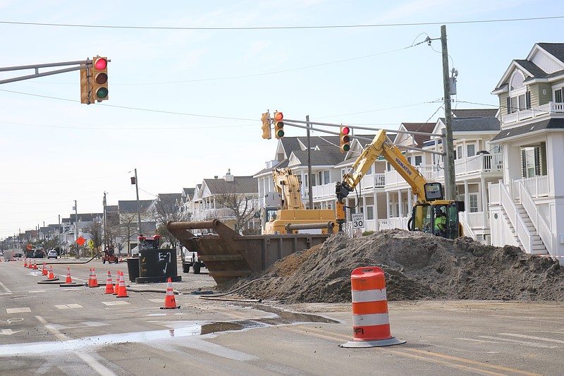 Road construction projects are a major part of the city's capital improvement program.