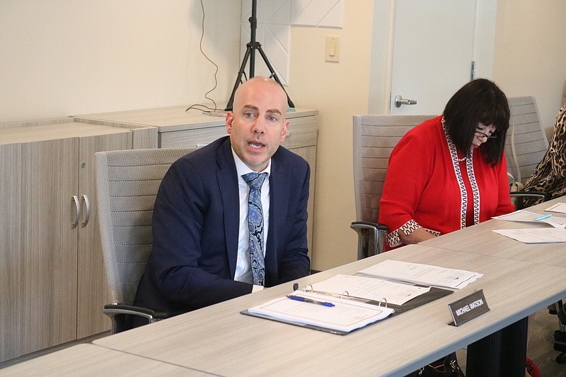 Michael Watson, solicitor for the Ocean City Housing Authority, speaks during Tuesday's board meeting.