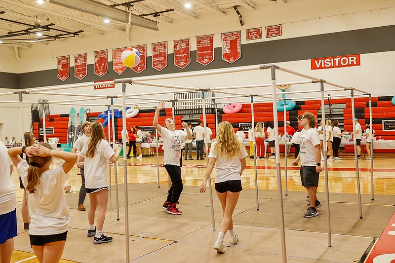 After Prom-goers enjoy games throughout the evening.