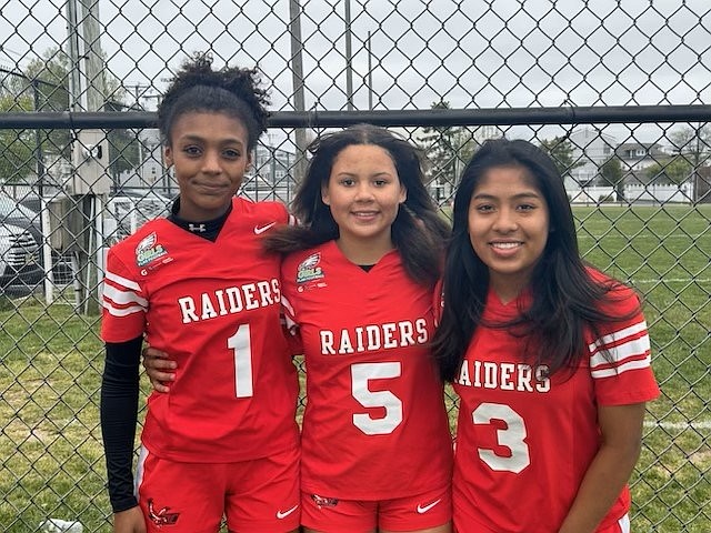 Players left to right: Kaia Ray, Savannah Rolls and Danna Ramirez.