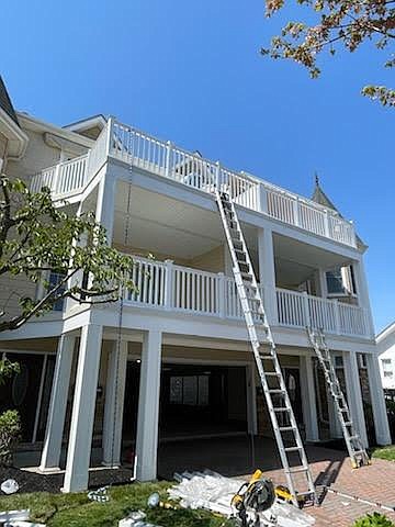 Vinyl, Wood, Steel railing installation and maintenance.