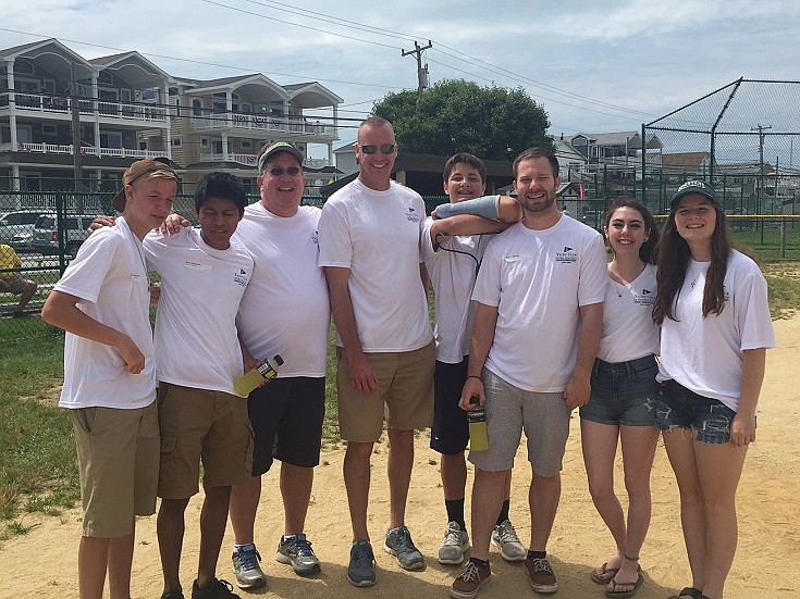 Many families return year after year to help volunteer. Shown are members of the Ruschel, Schray, Mulholland and Froelich families