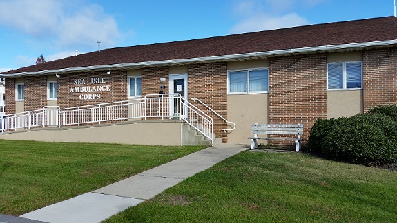 Sea Isle City's volunteer ambulance corps was established in 1956. Its headquarters is at the corner of Central Avenue and John F. Kennedy Boulevard.