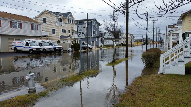 Floodwater from Monday's storm still covered Central Avenue near 42nd Street on Tuesday afternoon.