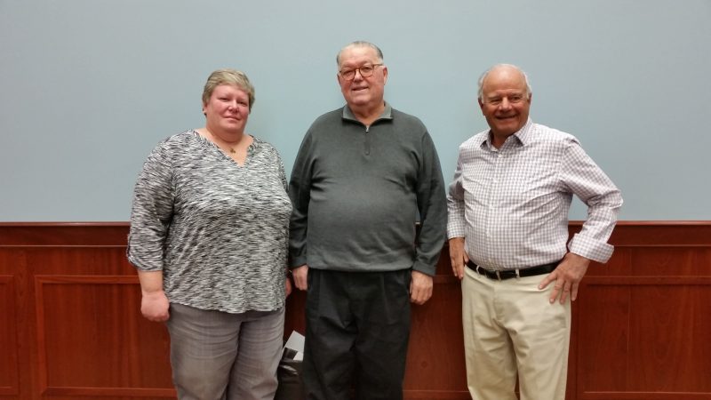 J.B. Feeley, center, will join City Council incumbents Mary Tighe and Jack Gibson on the ticket for the May election.