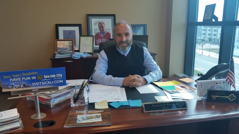 Sea Isle Mayor Leonard Desiderio is frustrated by the construction delays.