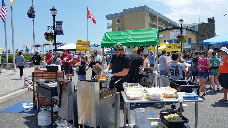 An outdoor food court  also canceled for this year is always a big draw.