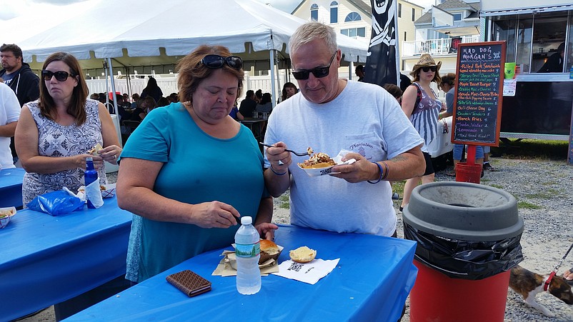 Fran and Bob Taylor, a married couple from Medford, N.J., shared each other's meal to get a taste of something different.