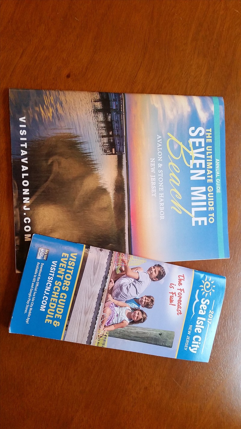 Sea Isle's brochure-size Visitors Guide, on right, will be supplemented in 2018 by a new Chamber of Commerce "Explore Sea Isle" vacation guide, similar to the magazine-style publication for Avalon and Stone Harbor.