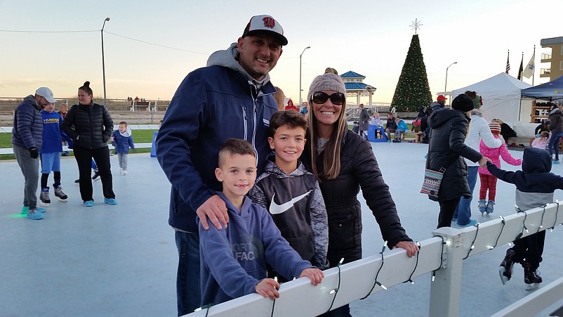 Mike and Stacey Varallo, who have a summer home in Sea Isle, enjoyed their first Holiday Extravaganza with their sons, Maverick, 6, and Sebastian, 9.