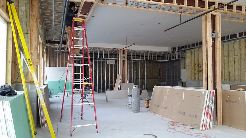 What is now an empty shell is being transformed into a "mini-supermarket" that will open in May.