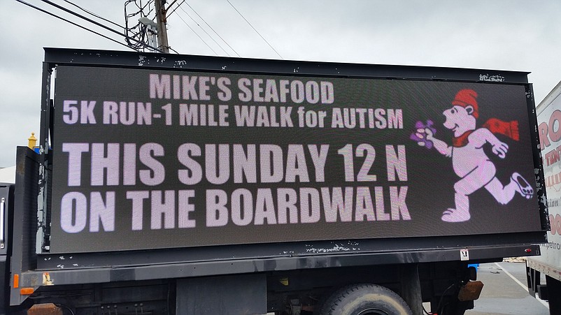 Weekend events include Mike's Seafood Polar Bear Walk-Run for Autism at noon Sunday.