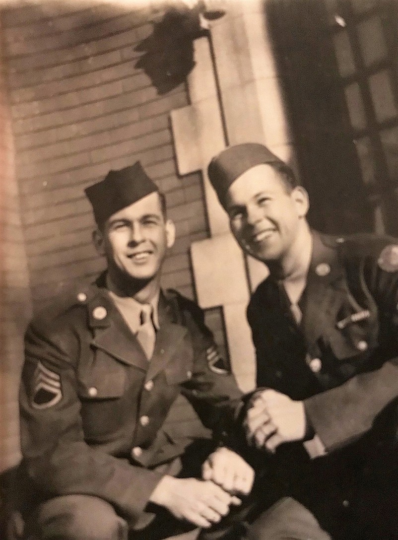 Bill Johnson with his twin brother Dick. (Photo Courtesy of the Johnson family)