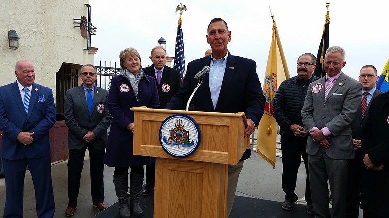  A recent picture of U.S. Rep. Frank LoBiondo when he was in town leading a press conference against offshore drilling in New Jersey.