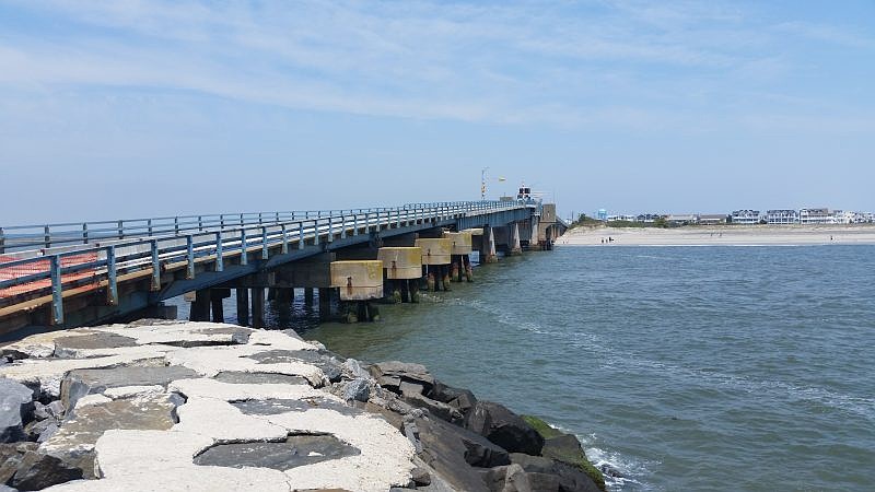 The Townsends Inlet Bridge on the Avalon side looking toward Sea Isle.