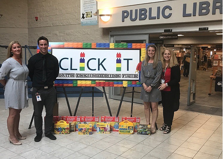 Primary School Principal Cathy Smith, Computer Science Teacher Randy Kohr, Kindergarten Teacher Jennifer DeVlieger, and Library Director Karen Mahar