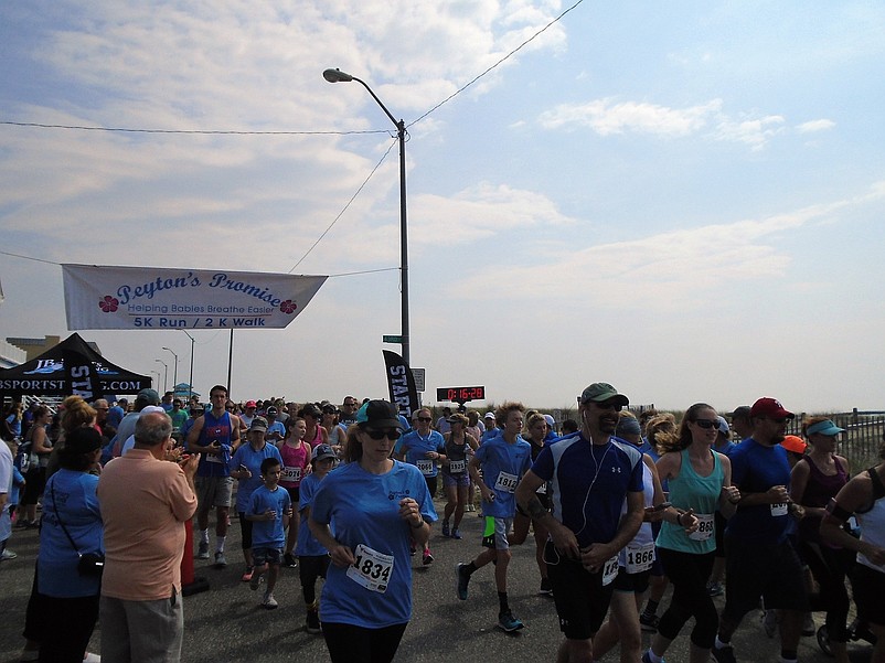 Hundreds joined in the run for Peyton's Promise.