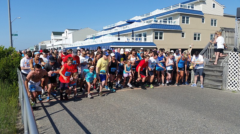 Runners get underway for the 5K race that helped raise money for Bringing Hope Home.