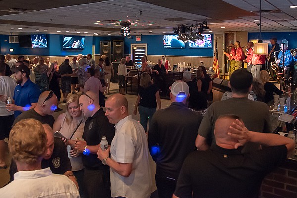 After honoring Chief Chris Leusner, the crown danced to live entertainment inside Kix McNutley's in Sea Isle City.