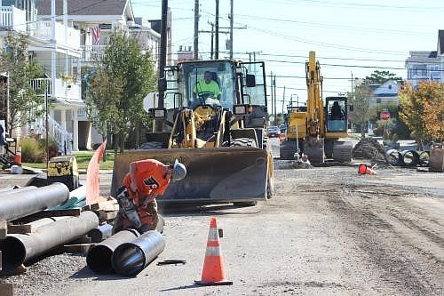 On Tuesday June 5th, Landberg Construction, LLC will begin installing drainage improvements at the intersection of 41st Street and West Avenue.  (Pictured is another drainage project previously completed in Ocean City.)